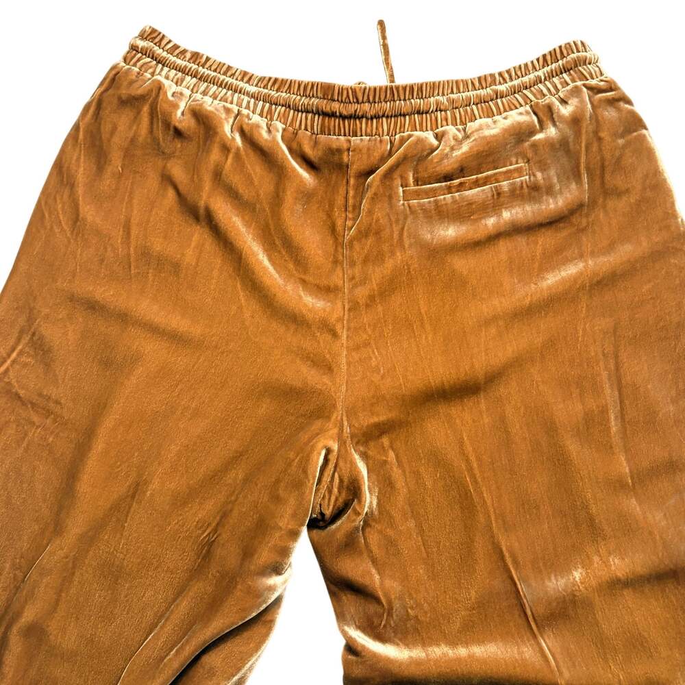 Garnet Hill Silk Blend Velvet Blazer Pants Set Golden Brown 18 XL NWOT - Picture 12 of 13